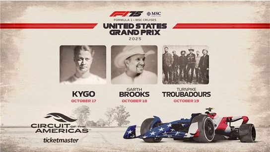 KYGO, Garth Brooks, and Turnpike Troubadours Headline the 2025 US Grand Prix Weekend Sound Stage (Formula 1)
