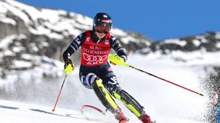 Shiffrin wins record-tying 8th WC slalom of season (Ski). Photo by Marco Trovati/AP