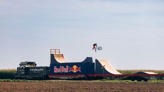 Red Bull's Dawid Gozdiek Makes History On A Moving Train (Freeride MTB)