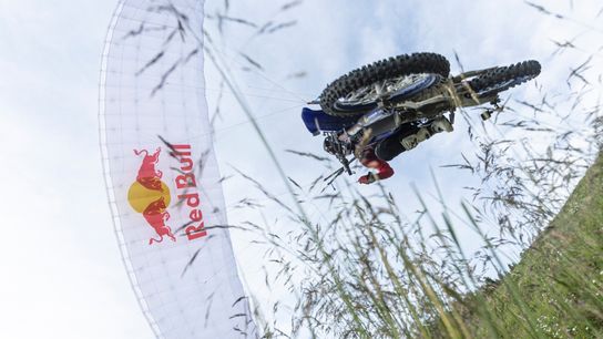 Red Bull FMX Legend Tom Pagès Breaks New Ground with Daring Ride & Fly Project  (Freestyle Motocross)