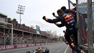 Verstappen claims dominant Azerbaijan win over Russell and Sainz after Piastri crashes out (Formula 1). Photo by Getty Images/Red Bull Content Pool