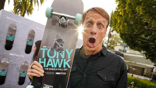 From X Games to auction block. Hawk's 900 deck is up for grabs (Skateboarding)