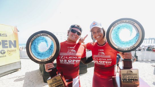 Sally Fitzgibbons and Alan Cleland Jr Win 2024 Lexus US Open of Surfing (Surfing)