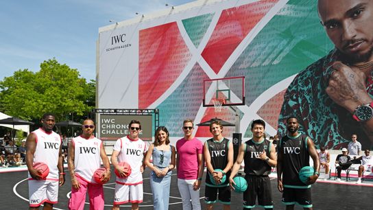 Lewis Hamilton On Court Before He Gets On The Track (Formula 1)