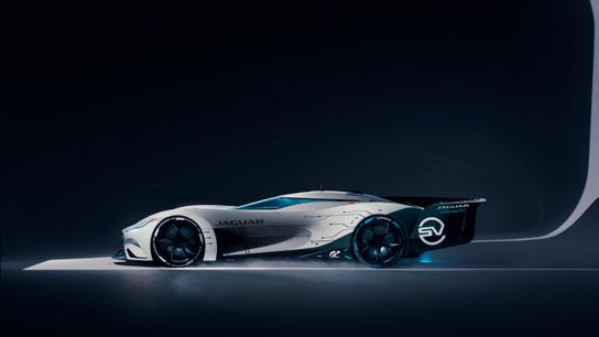 From the gaming screen to real life, the Jaguar Vision Gran Turismo SV (Auto)