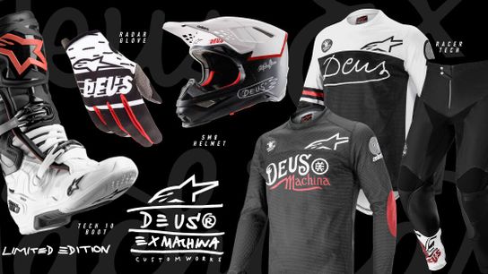 Look like a God of the Machine in the new Alpinestars "Deus Ex Machina" Gear (Freestyle Motocross)