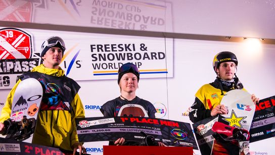 Corning Retains Yellow Bib at Modena Skipass Big Air (Snowboarding)